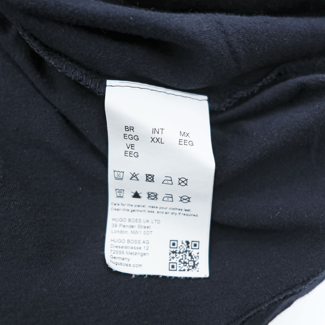 HUGO BOSS クルーネック Tシャツ XXL ブラック ワンポイントロゴ コットン