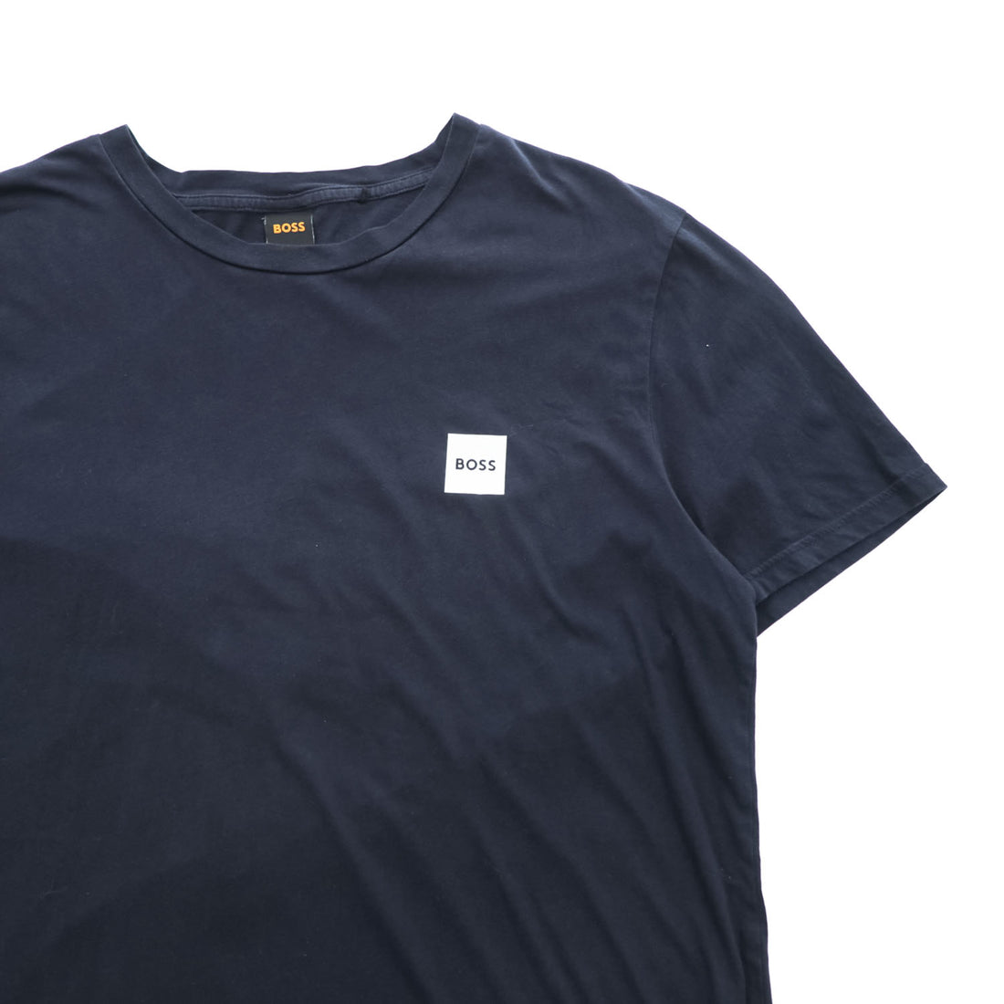 HUGO BOSS クルーネック Tシャツ XXL ブラック ワンポイントロゴ コットン