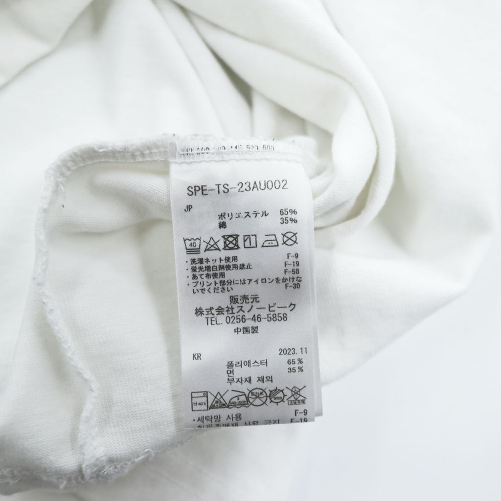 snow peak Tシャツ  SP BACK PRINTED LOGO TEE XL ホワイト バックプリント SPE-TS-23AU002