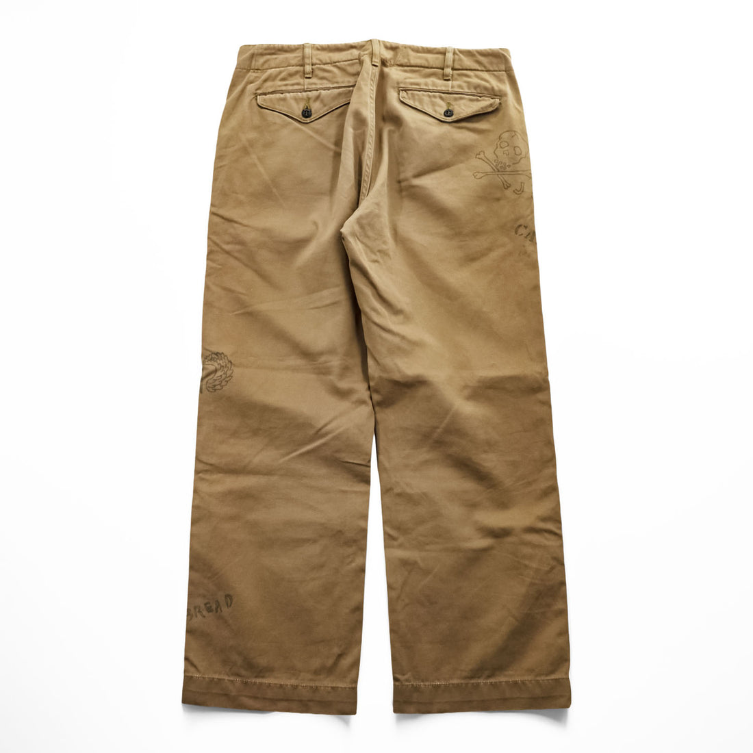 BUZZ RICKSON'S 日本製 チノパンツ M ベージュ ハンドペイント BEAMS 別注 BR41013