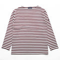 SAINT JAMES フランス製 バスクシャツ 長袖 ロングスリーブ Tシャツ M ホワイト ボルドー ボーダー ボートネック