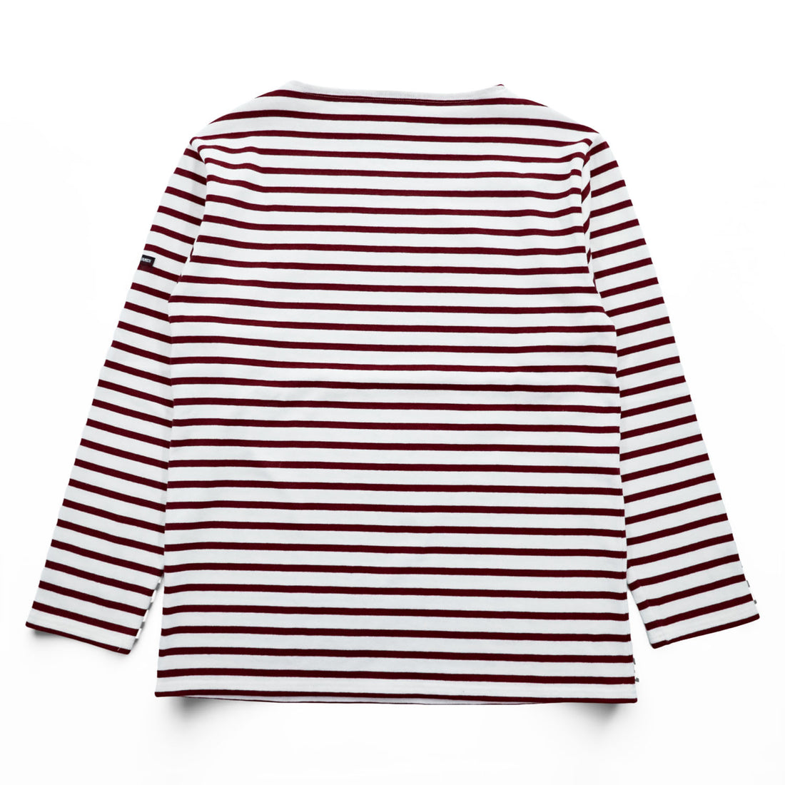 SAINT JAMES フランス製 バスクシャツ 長袖 ロングスリーブ Tシャツ M ホワイト ボルドー ボーダー ボートネック