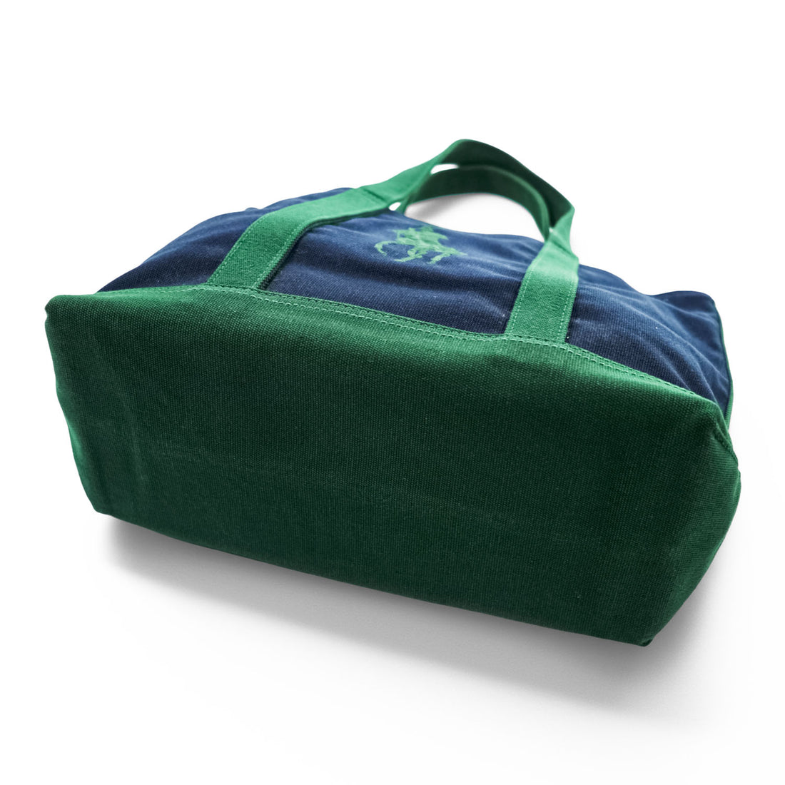 Ralph Lauren ビッグポニー 刺繍 トートバッグ グリーン ネイビー キャンバス