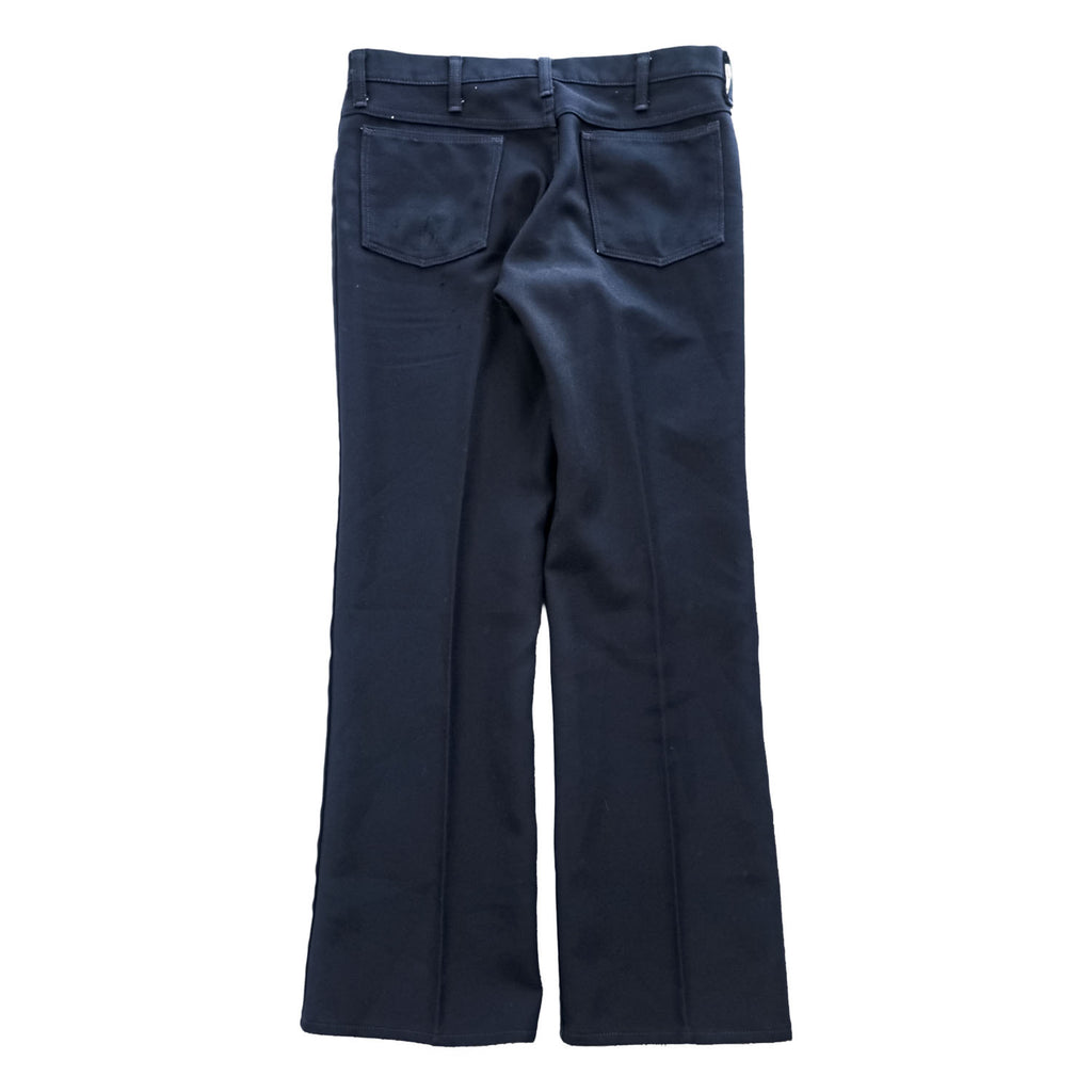 Wrangler 90年代 ヴィンテージ USA製 ランチャー ドレス ジーンズ フレアパンツ L ダークネイビー ブーツカット センタープレス 82NV