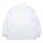 AURALEE 日本製 ハイネックカットソー LUSTER PLAITING HI NECK L/S TEE L ホワイト 24AW A00P03GT