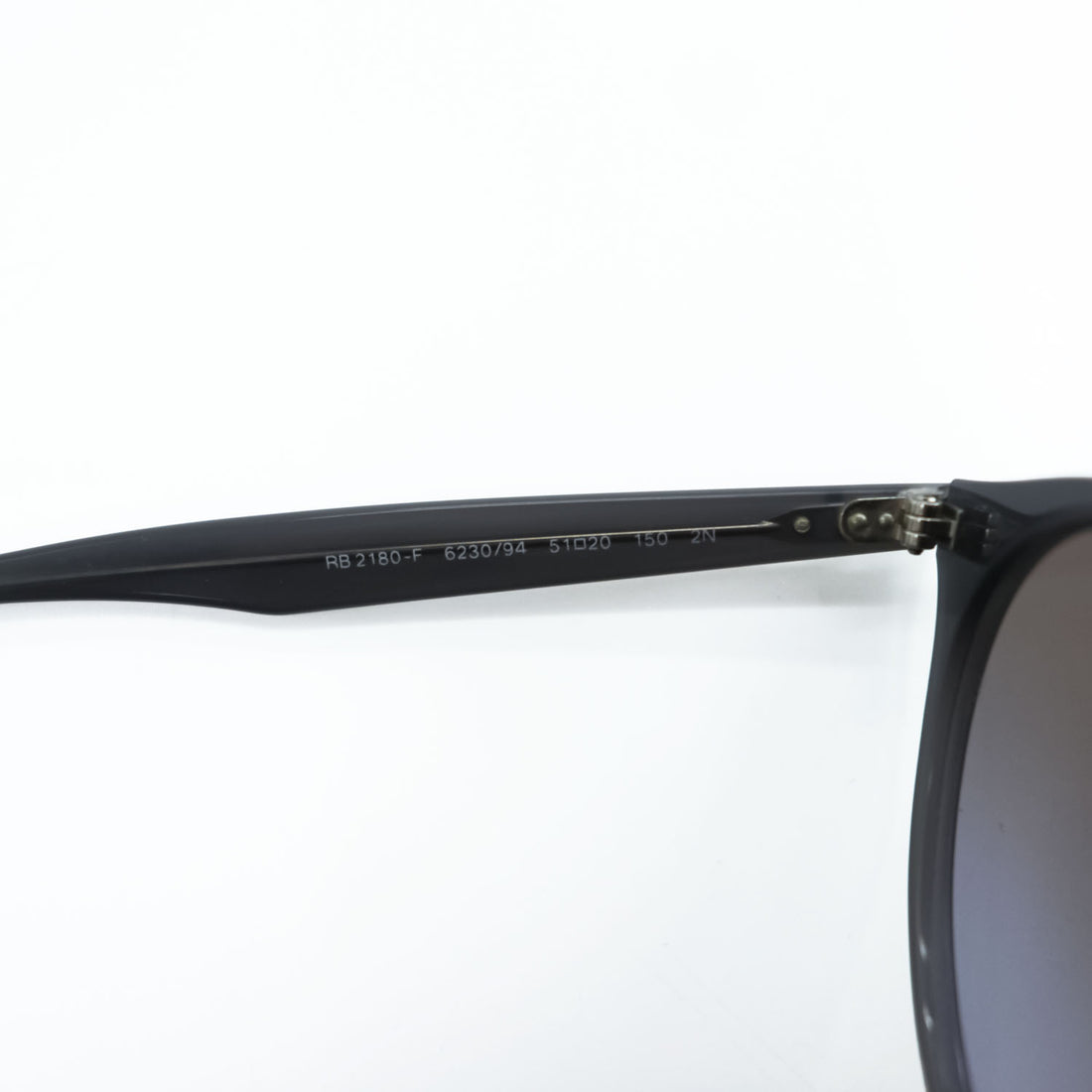 Ray-Ban RB2180-F 6230/94 Round Boston Sunglasses Opal Dark Grey Gradient Mirror Lens 51-20 150 2N