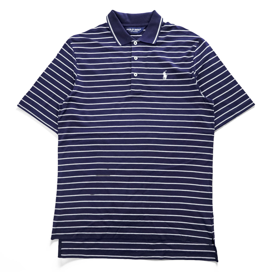 Polo Ralph Lauren Pima Cotton Polo Shirt, Size S, Navy/White Striped, Small Pony Logo Embroidery