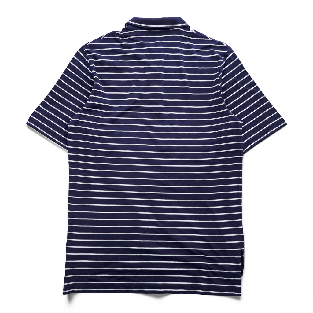 Polo Ralph Lauren Pima Cotton Polo Shirt, Size S, Navy/White Striped, Small Pony Logo Embroidery