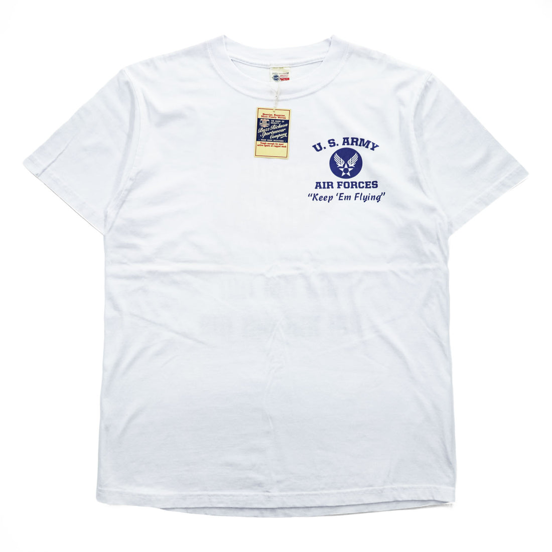BUZZ RICKSON'S USA製 Tシャツ L ホワイト U.S.ARMY ピンナップガール The Careful Virgin BR74947 未使用品