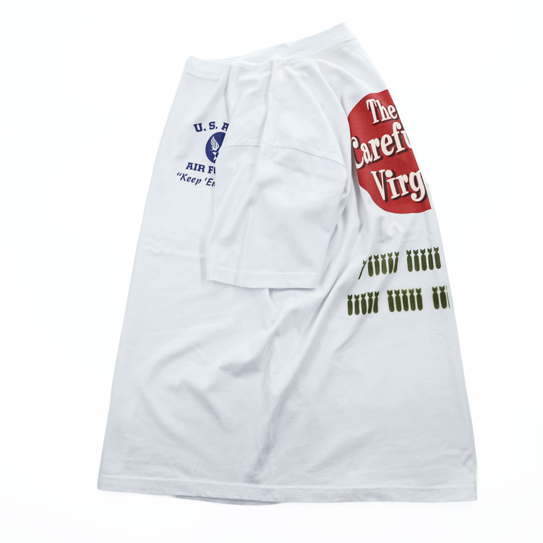 BUZZ RICKSON'S USA製 Tシャツ L ホワイト U.S.ARMY ピンナップガール The Careful Virgin BR74947 未使用品