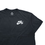 NIKE SB Crewneck T-Shirt L Black with a single logo loose fit.
