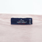 SAINT JAMES フランス製 バスクシャツ 長袖 ロングスリーブ Tシャツ M ライトピンク ボートネック