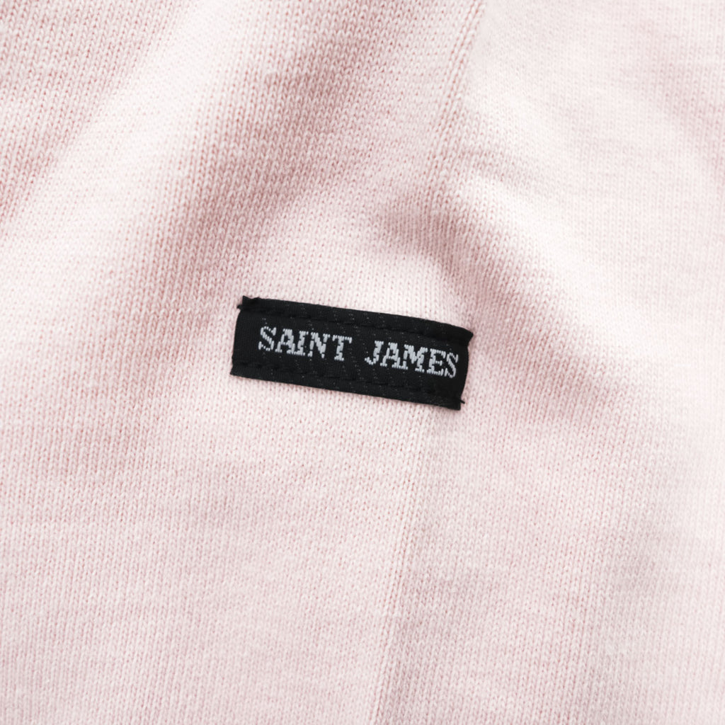 SAINT JAMES フランス製 バスクシャツ 長袖 ロングスリーブ Tシャツ M ライトピンク ボートネック