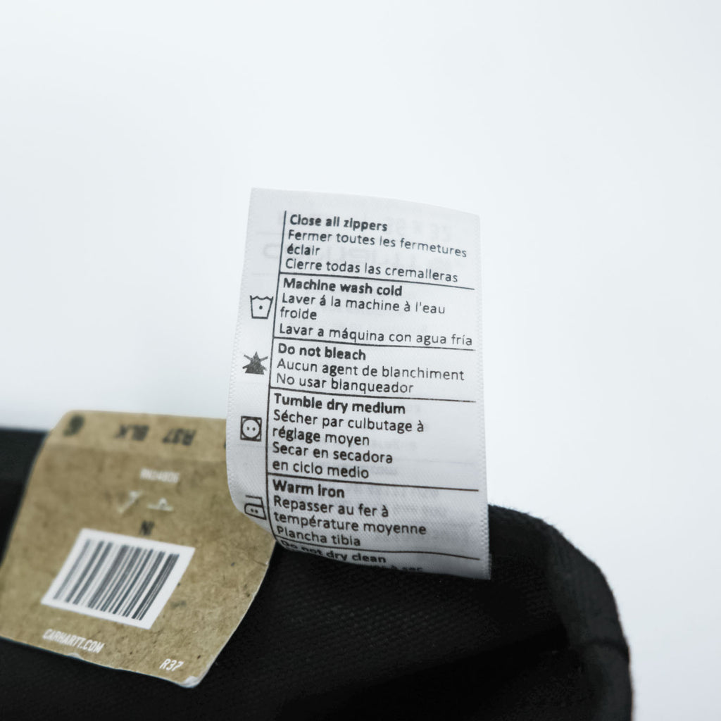 carhartt ダブルニー ダック オーバーオール 36 x 32 ブラック キャンバス BIB OVERALLS サイドジップ スリット R37-BLK 未使用品