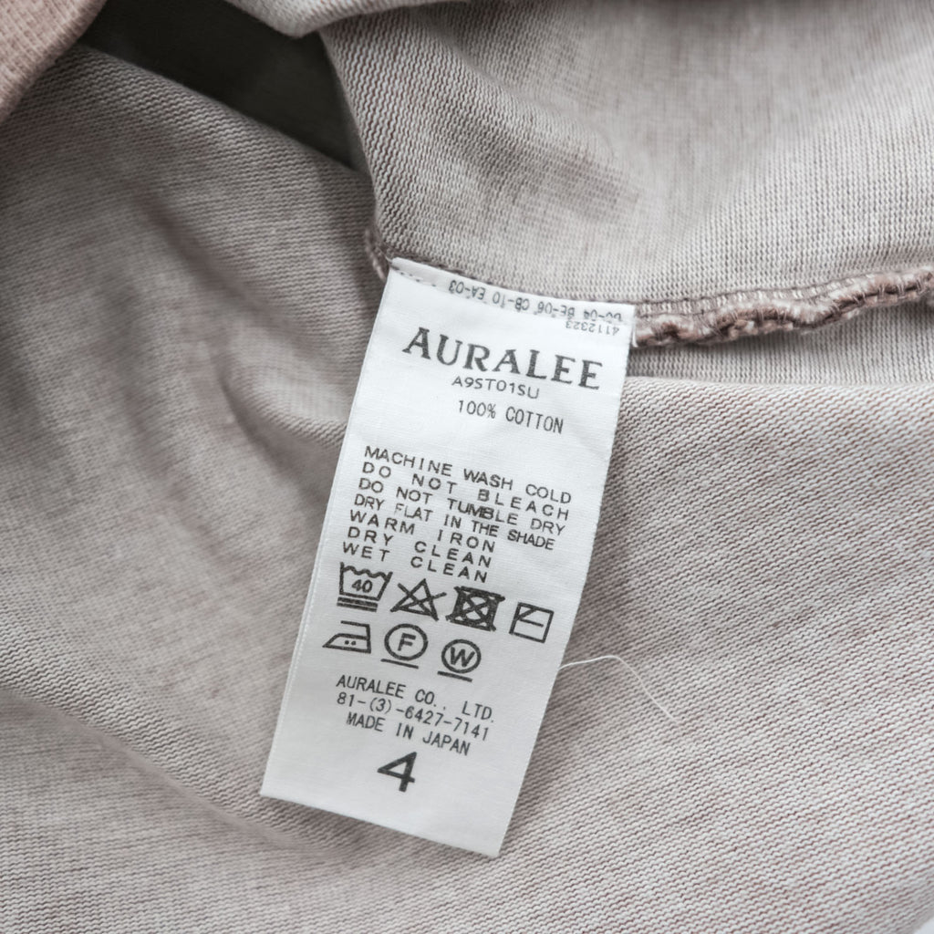 AURALEE 日本製 ポケット Tシャツ STAND UP TEE 4 コットン A9ST01SU