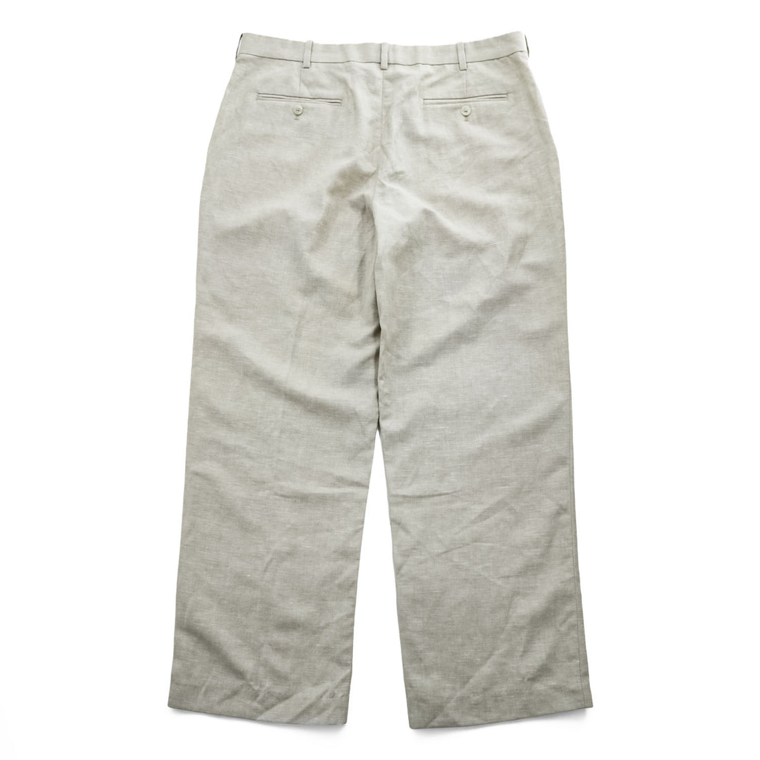 PERRY ELLIS PORTFOLIO リネン スラックス パンツ 36×30 ナチュラル ベージュ FOLIO-FLEX CLASSIC FIT