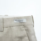 PERRY ELLIS PORTFOLIO リネン スラックス パンツ 36×30 ナチュラル ベージュ FOLIO-FLEX CLASSIC FIT