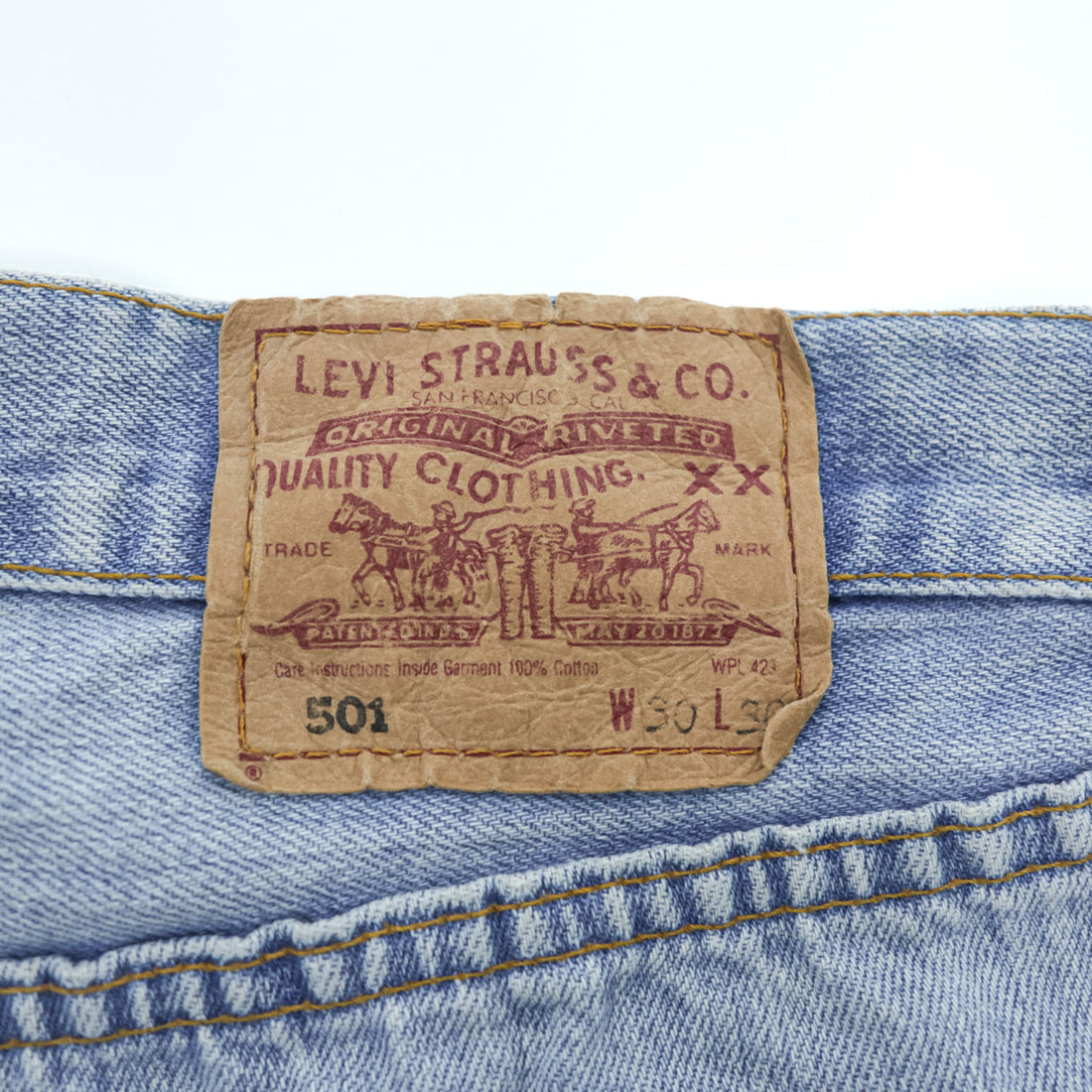 Levi's 501 UK製 00年代 ヴィンテージ ユーロリーバイス デニムパンツ ジーンズ 30 x 30 ボタンフライ 00501 0106 イギリス製