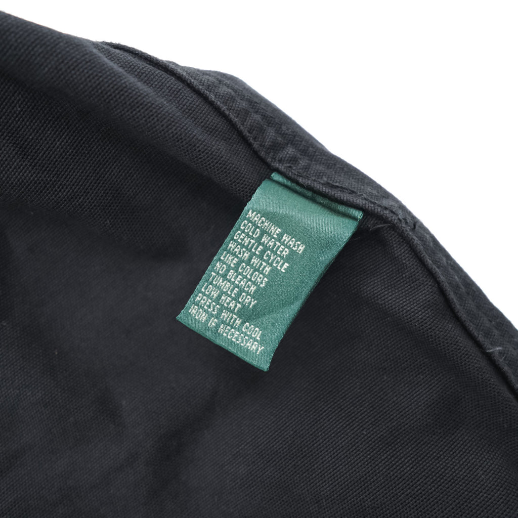 RALPH LAUREN 90年代 ヴィンテージ フィッシング ベスト L ブラック キャンバス スエード切替 ユーティリティー ハンティング
