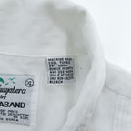 Guayabera by HABAND 90年代 ヴィンテージ キューバシャツ 半袖シャツ XL ホワイト 刺繍 4ポケット グアヤベラ ボックスシルエット