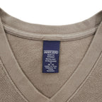 LANDS' END 90年代 ヴィンテージ Vネック コットンニット ベスト M 吊り編み プルオーバー