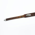 Vintage Western Leather Belt ウエスタンベルト レザー ナローベルト シルバーコンチョ ヴィンテージ