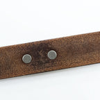 Vintage Western Leather Belt ウエスタンベルト レザー ナローベルト シルバーコンチョ ヴィンテージ