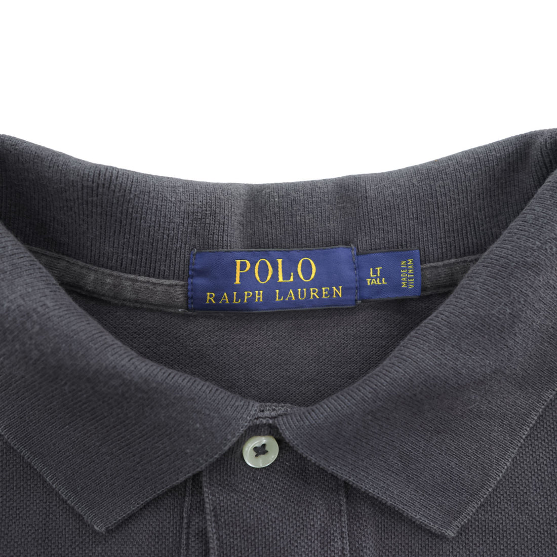 Polo Ralph Lauren ポロシャツ L グレー スモールポニー ロゴ 刺繍 鹿の子