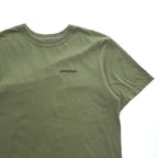 Patagonia USA製 オーガニックコットン Tシャツ M バックプリント フィッツロイ トラウト 38821