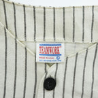 TEAMWORK MLB 90年代 USA製 ヴィンテージ 半袖 ベースボールシャツ XL ホワイト ストライプ シングルステッチ SAN FRANCISCO GIANTS