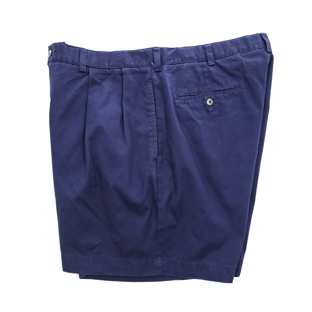 Polo Ralph Lauren 90年代 ヴィンテージ プリーツ ショーツ ANDREW SHORT ショートパンツ L ネイビー 2タック ハーフパンツ