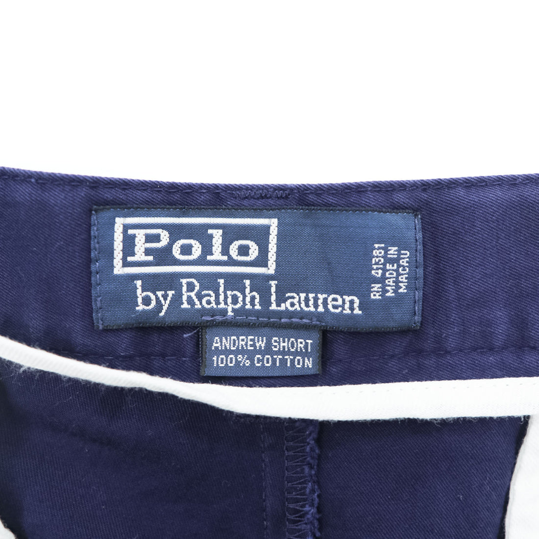 Polo Ralph Lauren 90年代 ヴィンテージ プリーツ ショーツ ANDREW SHORT ショートパンツ L ネイビー 2タック ハーフパンツ