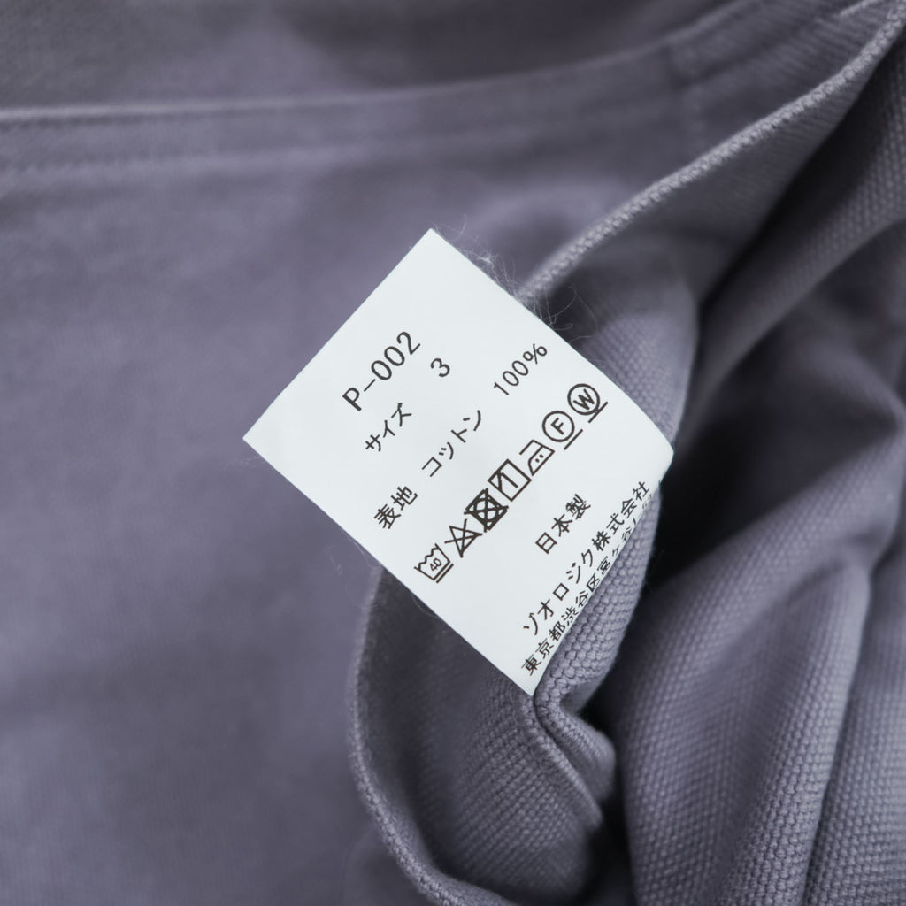 CLAMP LOW 日本製 ダック地 サイドアジャスト ショートパンツ ハーフパンツ L キャンバス ワイド ブルーベリー P-002 LOFTMAN取扱い 未使用品