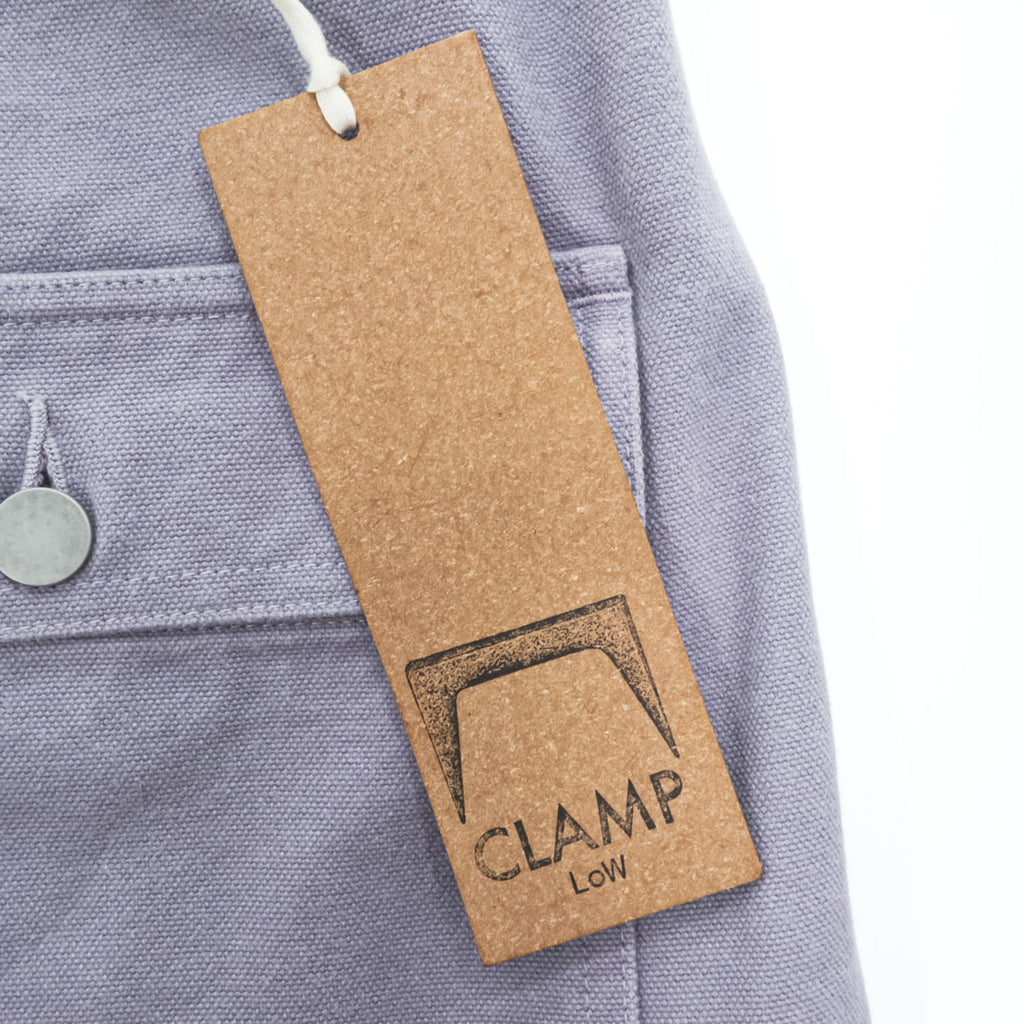 CLAMP LOW 日本製 ダック地 サイドアジャスト ショートパンツ ハーフパンツ L キャンバス ワイド ブルーベリー P-002 LOFTMAN取扱い 未使用品