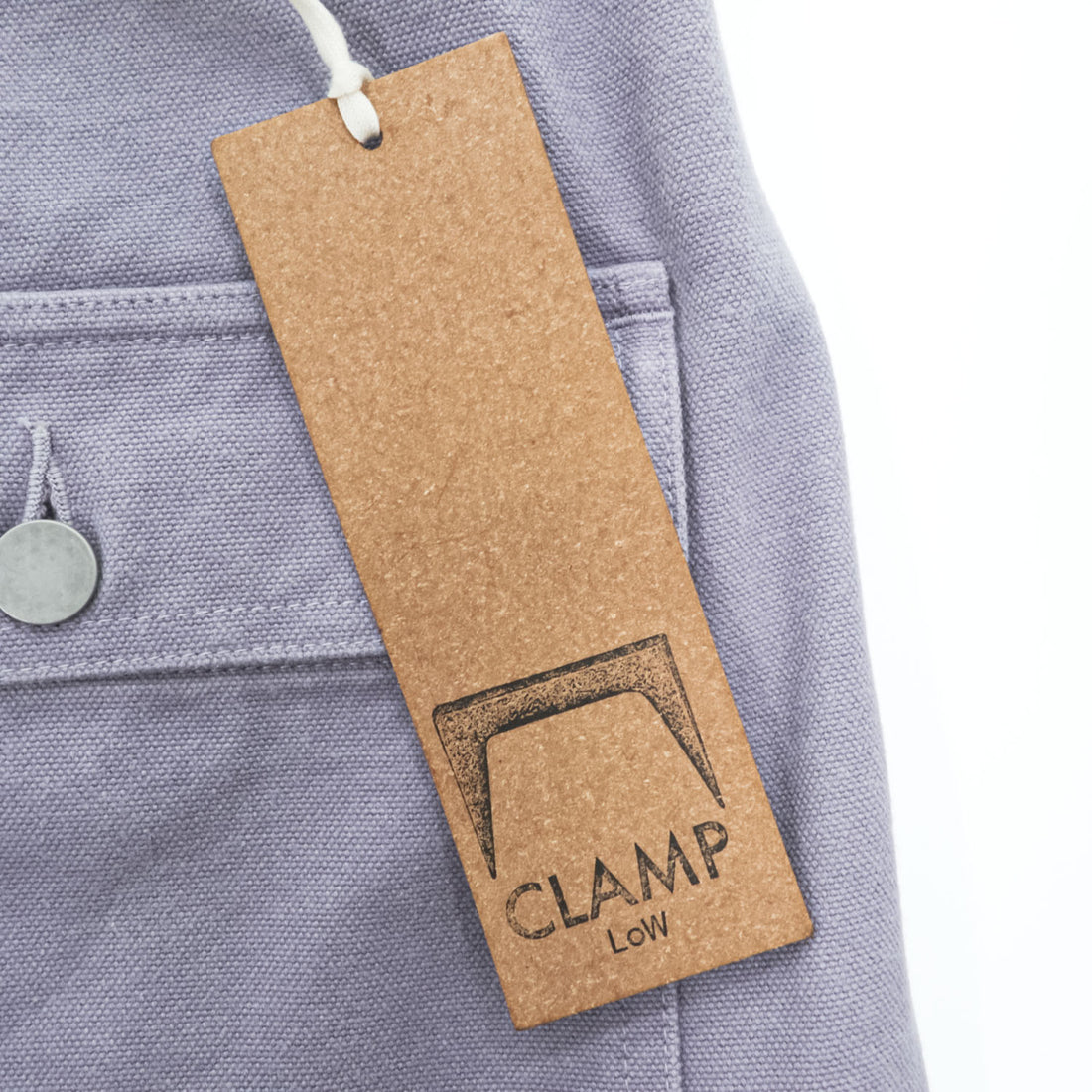 CLAMP LOW 日本製 ダック地 サイドアジャスト ショートパンツ ハーフパンツ L キャンバス ワイド ブルーベリー P-002 LOFTMAN取扱い 未使用品
