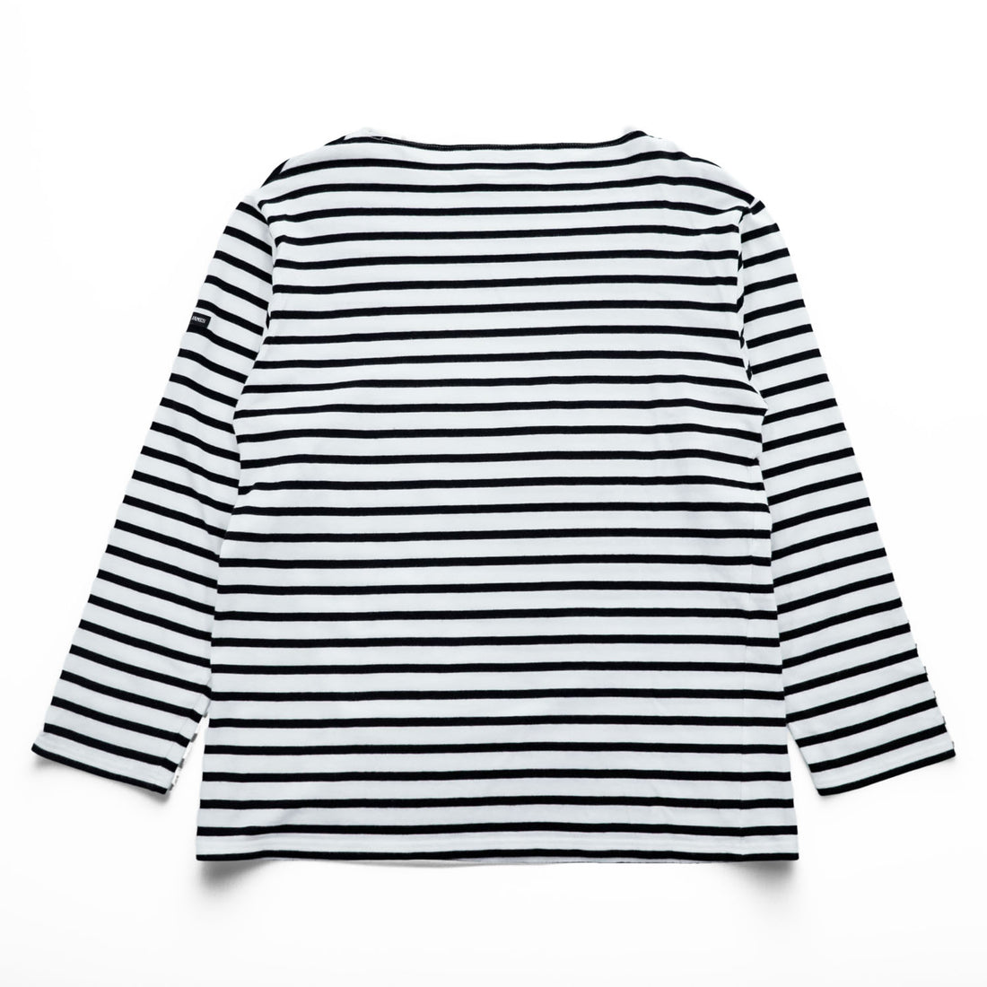 SAINT JAMES フランス製 バスクシャツ 長袖 ロングスリーブ Tシャツ M ホワイト ブラック ボーダー ボートネック