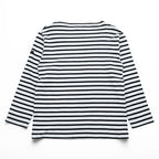 SAINT JAMES フランス製 バスクシャツ 長袖 ロングスリーブ Tシャツ M ホワイト ブラック ボーダー ボートネック
