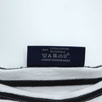 SAINT JAMES フランス製 バスクシャツ 長袖 ロングスリーブ Tシャツ M ホワイト ブラック ボーダー ボートネック