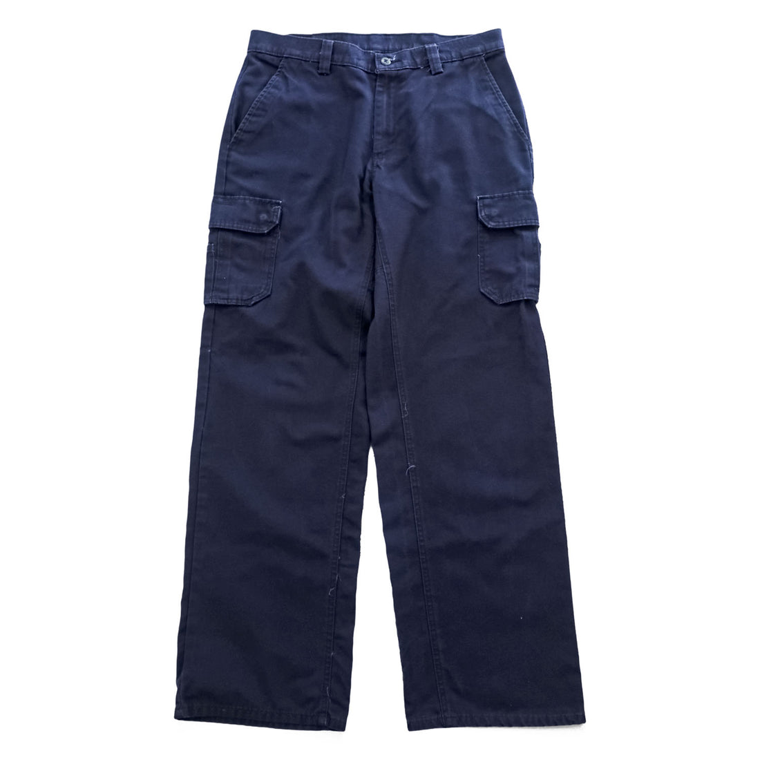 Dickies ダック地 カーゴ ワークパンツ 34 x 34 ネイビー キャンバス WP80NV