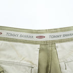 TOMMY BAHAMA プリーツショーツ RELAXED シルク100% ショートパンツ L ベージュ 2タック ハーフパンツ