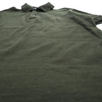 Fred Perry FZ1603 100% Wool Short Sleeve Knit Polo Shirt Dark Olive Laurel Logo JP S