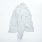 CUTTER & BUCK インド製 リネン 長袖シャツ L ホワイト 麻100% レギュラーカラー