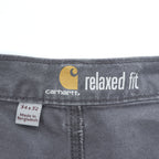 carhartt ストレッチキャンバス ワークパンツ 34x32 グラベルグレー RELAXED FIT Rugged Flex Rigby 102291