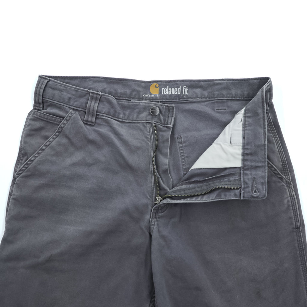 carhartt ストレッチキャンバス ワークパンツ 34x32 グラベルグレー RELAXED FIT Rugged Flex Rigby 102291