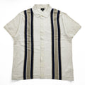 J.CREW 半袖 サマーニット ポロシャツ XL ベージュ ネイビー S/S POLO SWEATER AM600
