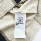 J.CREW 半袖 サマーニット ポロシャツ XL ベージュ ネイビー S/S POLO SWEATER AM600