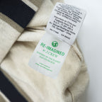 J.CREW 半袖 サマーニット ポロシャツ XL ベージュ ネイビー S/S POLO SWEATER AM600