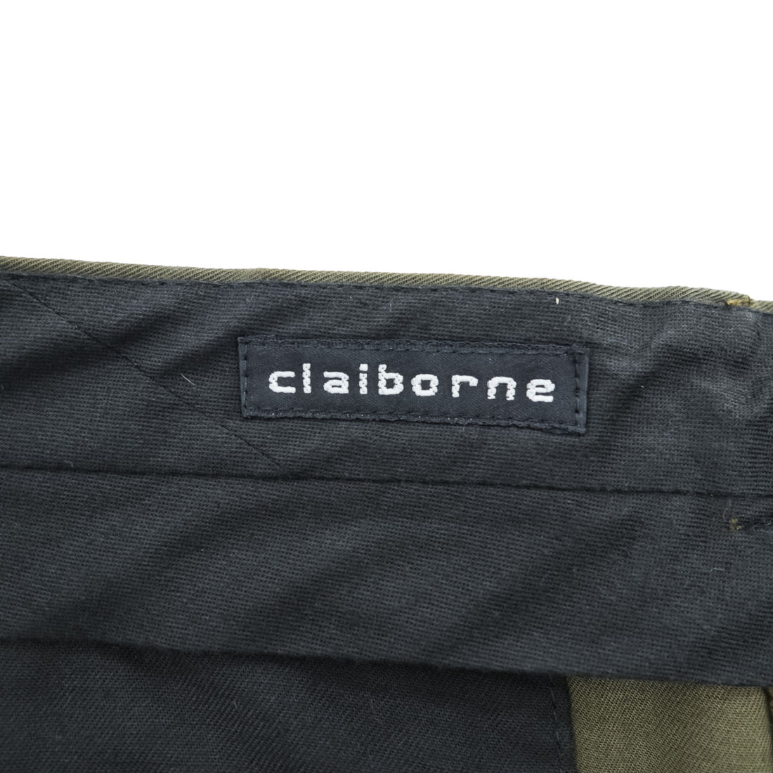claiborne 90年代 ヴィンテージ2タック  スラックス パンツ L カーキ グリーン ワイド プリーツ ダブルカフス