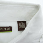 CUVABERA リネン レーヨン 半袖 キューバシャツ XL ホワイト ボックスシルエット グアヤベラ