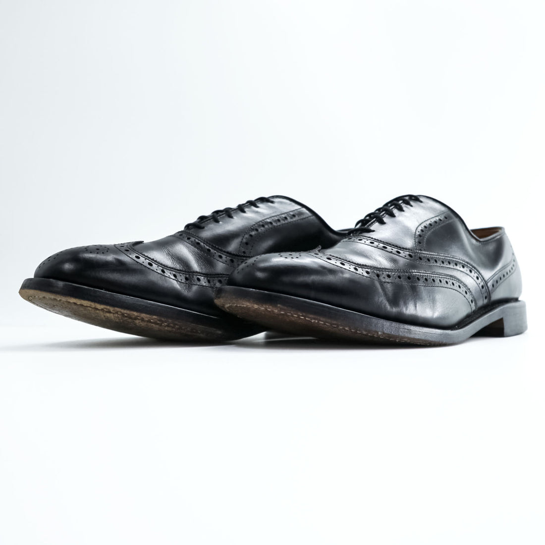 Allen Edmonds 米国製 レザー ドレスシューズ Chester 1903 革靴 27.5cm ウィングチップ メダリオン USA製